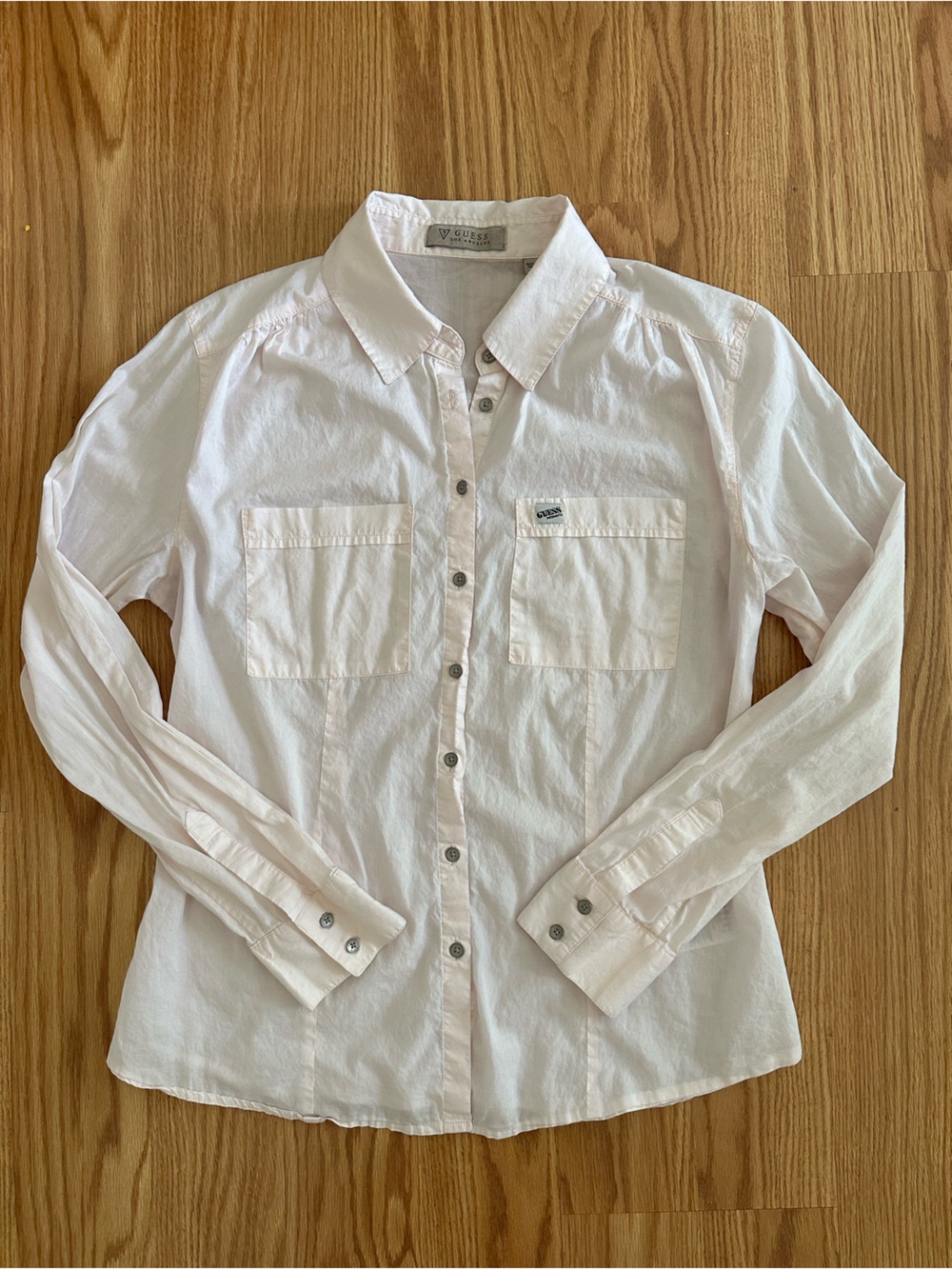 Guess White Button-Down Shirt for Kids